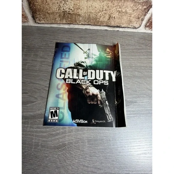 (Manual Only) Call of Duty Black Ops Sony Playstation 3 Excellent‎ Original