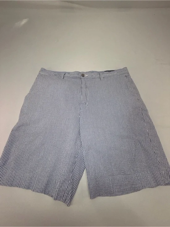 Polo Ralph Lauren Men’s Seersucker blue white shorts stretch classic fit 34