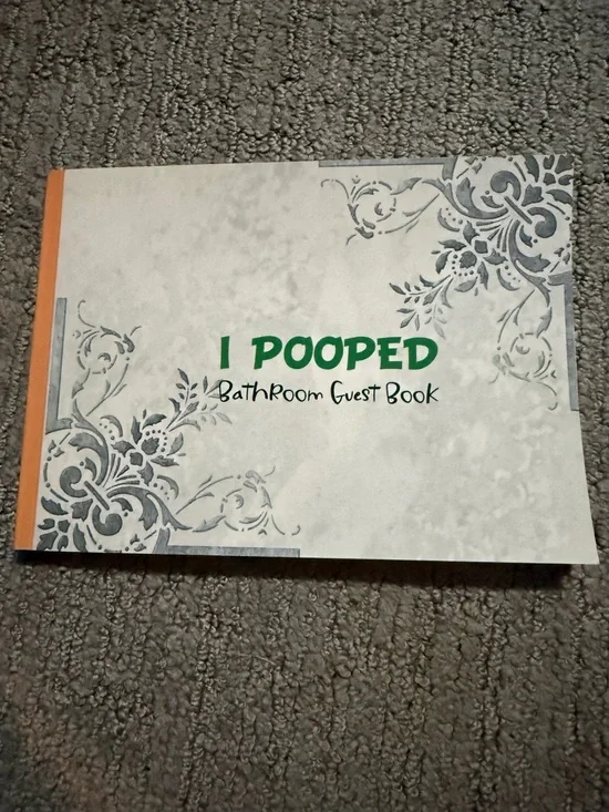 I Pooped Bathroom Guest Book