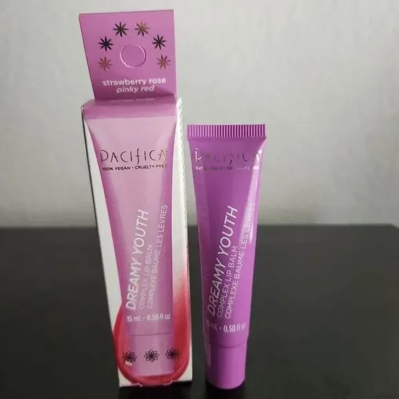 Pacifica Dreamy Youth Complex Lip Balm Strawberry Rose Hydrating 0.50 fl.oz