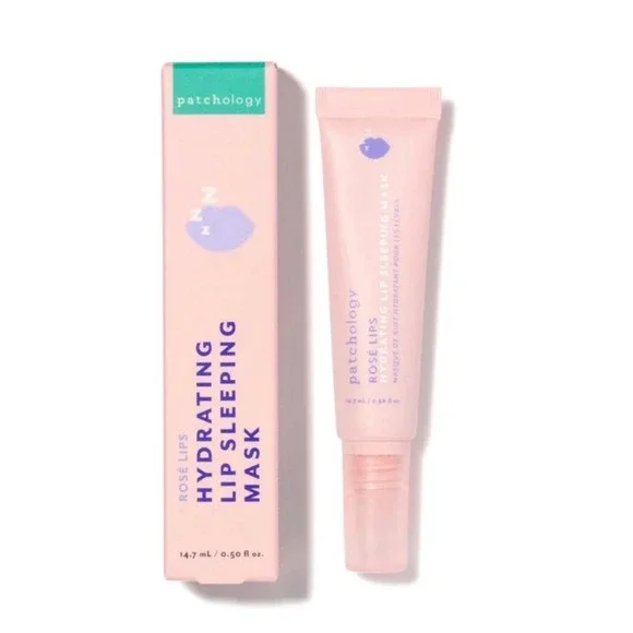 Patchology Lip Sleeping Mask Rose Lips Hydrating Overnight‎ Lip Balm 0.5 oz Ne