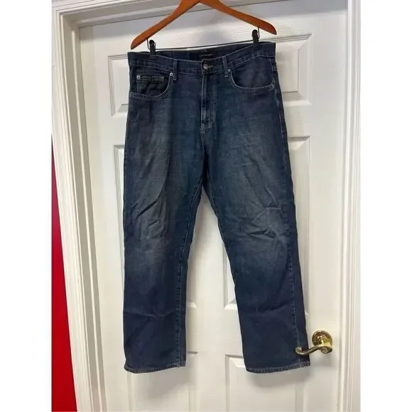 Calvin Klein Mens Relaxed Straight Fit Jeans sz 34