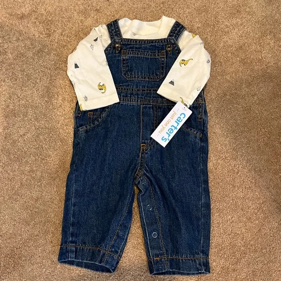 Carter's White and Blue Kids Matching Set