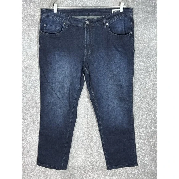 Buffalo David Bitton Jackson Straight Stretch Jeans Mens Sz 40x30 Blue Dark Wash