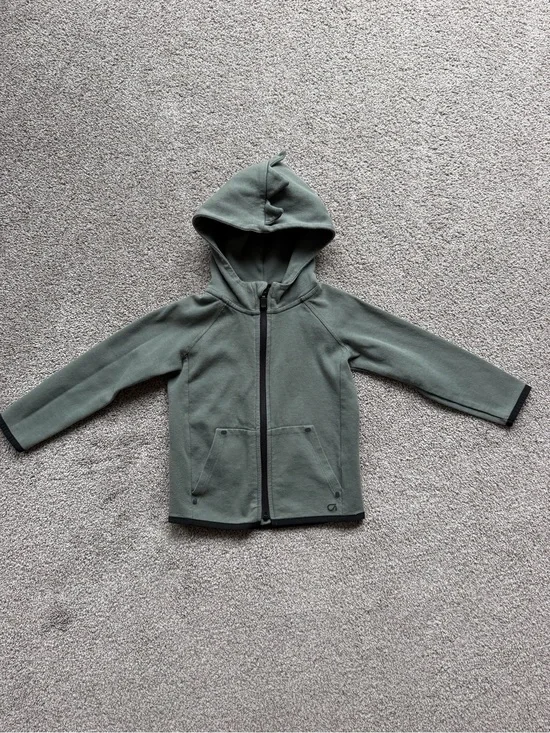 GAP Olive Green Kids Hooded Zip Jacket