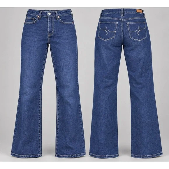 Judy Blue High Rise wide leg Jeans Women's 11/30 Blue Stretch Denim