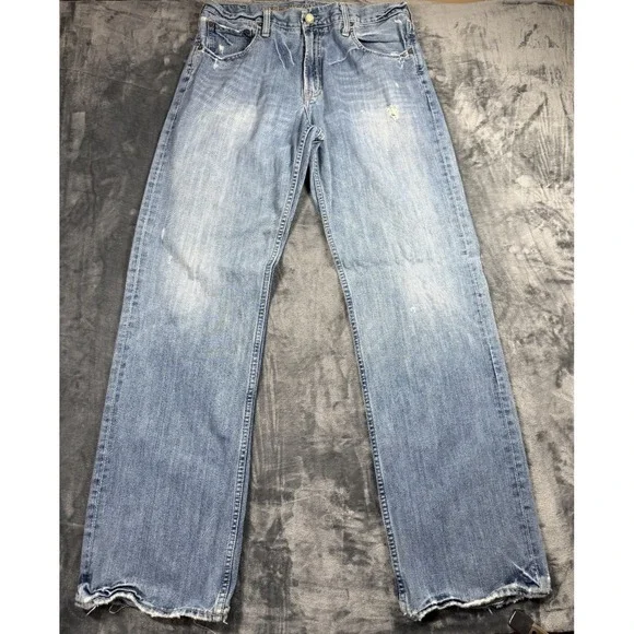 American Eagle Men's 34x36 Loose Fit Distressed Jeans
