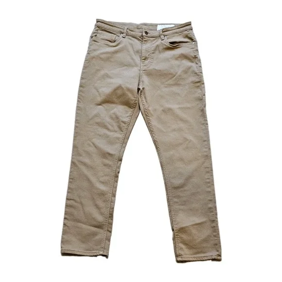 The Perfect Jean NYC Pants Mens 36x30 Denkhaki Dark Khaki Slim Stretch Comfort