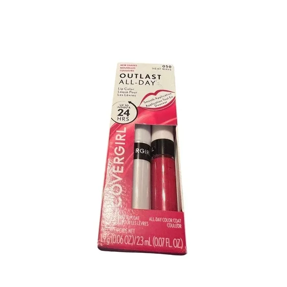 COVERGIRL Outlast All Day Lip Color 050‎ Heat Wave Long Lasting Semi Permanent