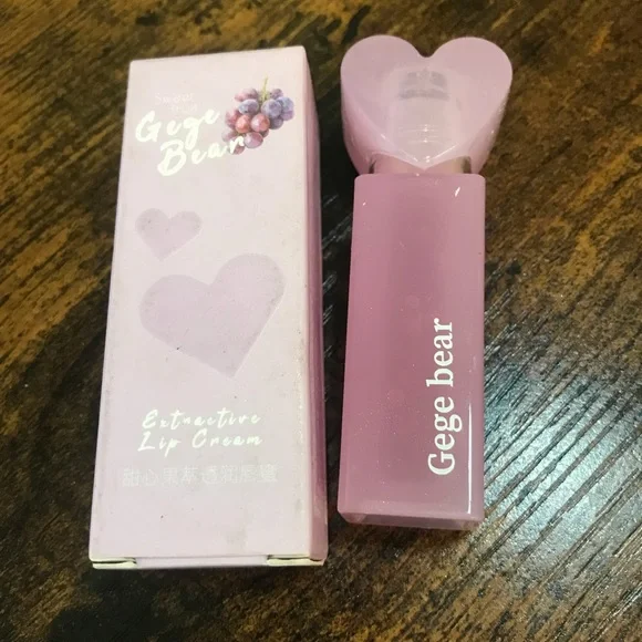Gege Bear Heart Lip Cream — Light Pink Hydrating Tint