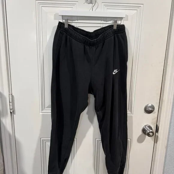 Nike Men's Black and Grey Joggers-tracksuits