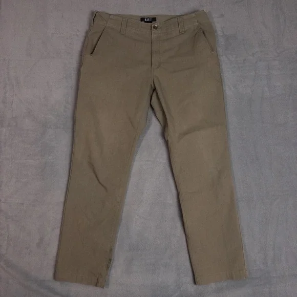 5.11 Tactical Pants Mens 36x32 Khaki Brown Good Utility Straight Leg Workwear