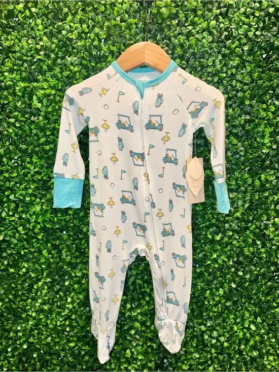 Adorable Bamboo 2 Way Zip Golf Romper - Size 6 Months
