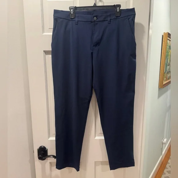 Lululemon Men’s Performance Chino Pants Navy Blue 36W Stretch Work Travel
