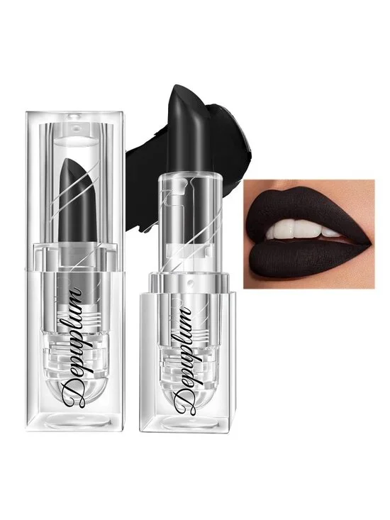 Women's Halloween Black Gradient Matte Lip Liner Combo Long Lasting Lip Stick