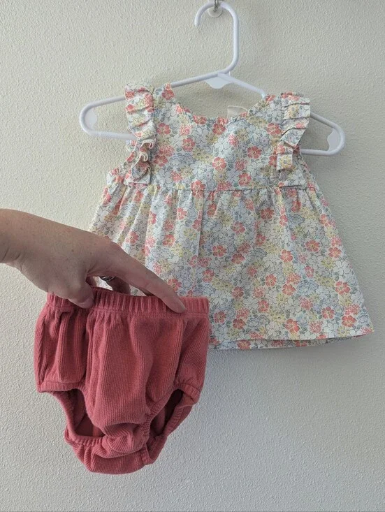 Floral Tunic Dress With Bloomers