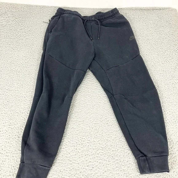Nike Joggers Mens XL Black Tech Fleece CU4495-010 Tapered Athletic Sweatpants
