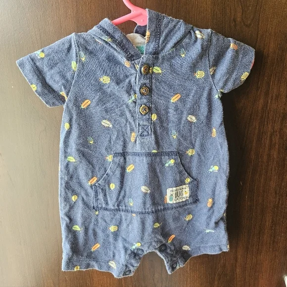 Carter's Blue and Yellow Romper