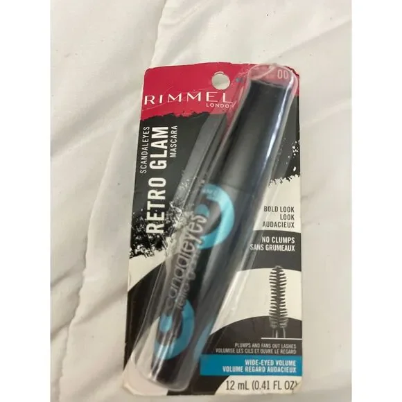 Rimmel London Retro Glam Scandaleyes‎ Mascara Black Waterproof Volumizing O-4
