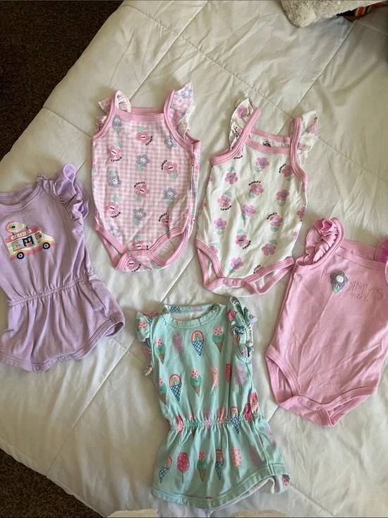 So Cute! 5 Pastel Baby Girl One Piece Outfits