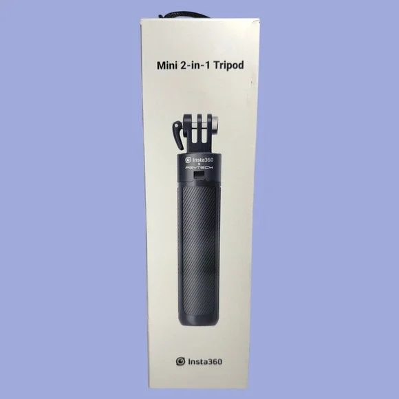 Insta360 Mini 2-in-1 Tripod Selfie Stick CINSAAVB Black for Action Cameras