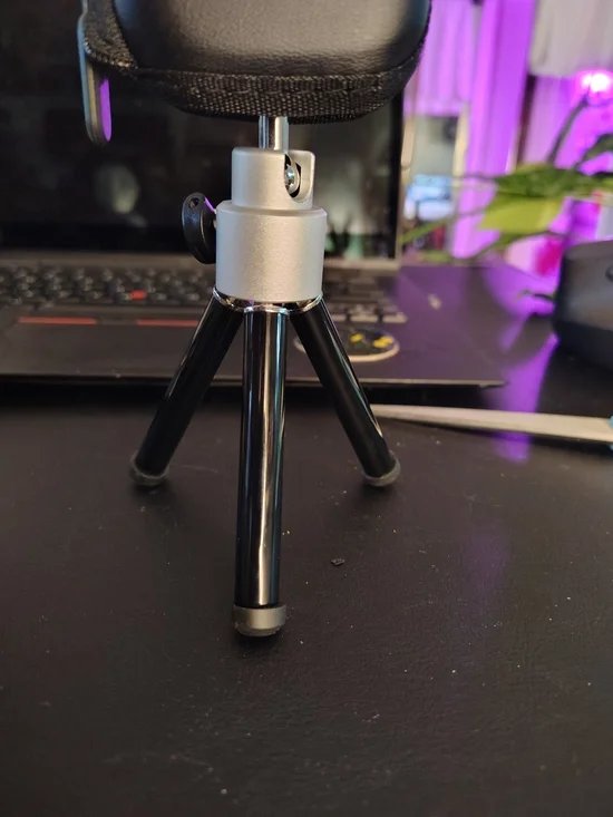 Compact Black Mini Tripod for Cameras & Smartphones