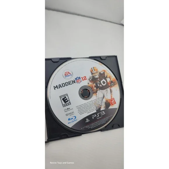 Madden NFL 12 (Sony PlayStation 3, PS3, 2011) Disc Only‎ Tested and Working