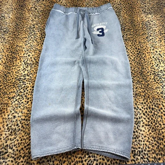 Urban Pipeline Mens Gray Baggy Y2K Sweatpants University Rugby Size S 1490