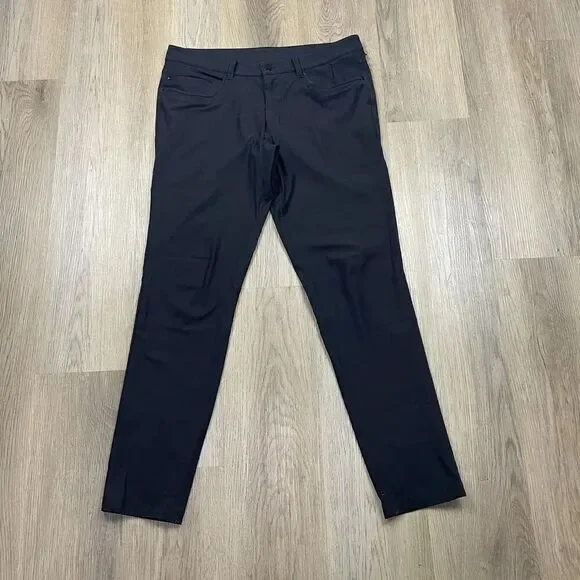 Lululemon Pants Mens 33 Black ABC 5 Pocket Slim Fit Technical Stretch Casual