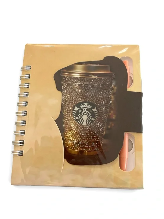 MINI UNBRANDED NOTEBOOK & PEN SET WITH STARBUCKS COFFEE CUP MOTIF