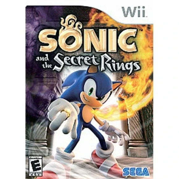 Nintendo Wii -Sonic And The Secret Rings Case and Disc &‎ Manual - TESTED