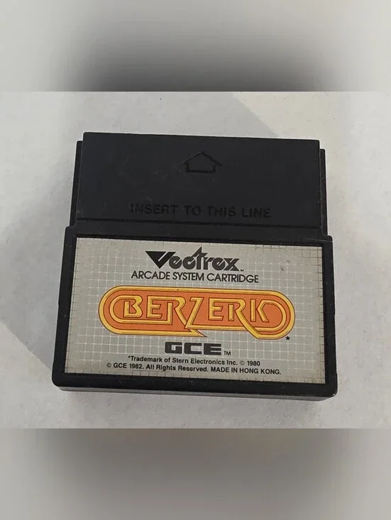 Berzerk Vectrex Game Cartridge Only Authentic 1982