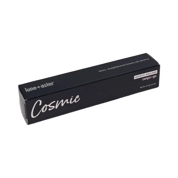 Lune+Aster Cosmic Growth Mascara Jet Black Swipe+Go Vegan 0.29oz NIB