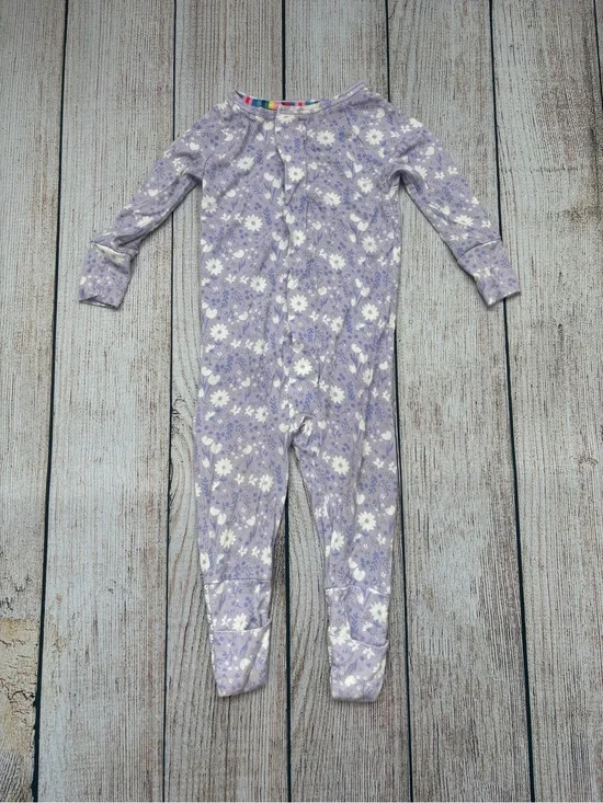 Magnetic Me Lavender Floral One-Piece Romper