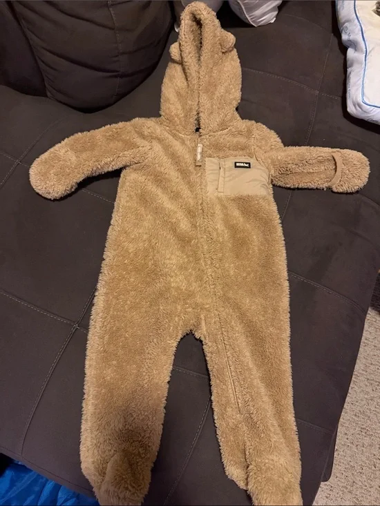 Eddie Bauer Plush Teddy Fleece One-Piece - Tan