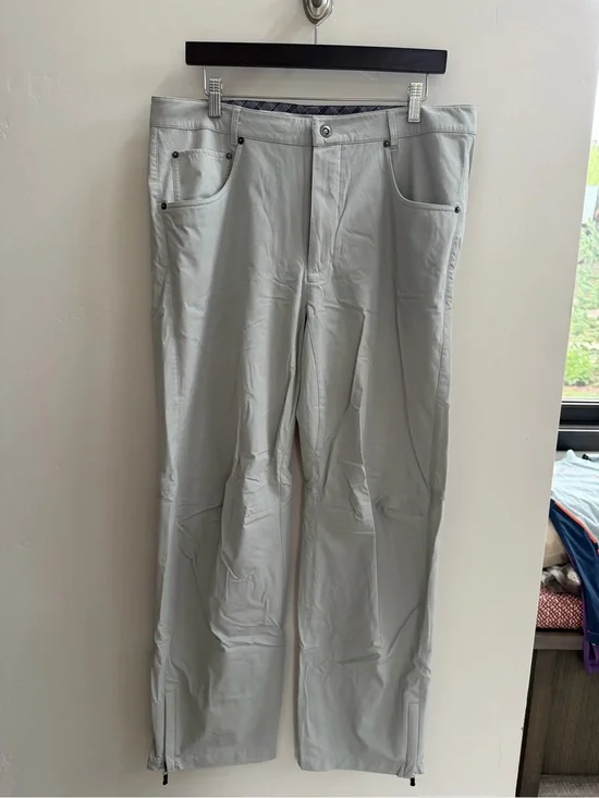 QED London Light Gray Men's Golf Pants