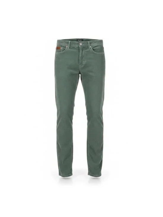 Zara Men Green Corduroy Pants Relaxed Fit Size Waist 32
