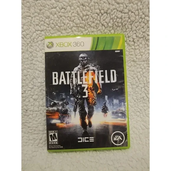 Battlefield 3 (Microsoft Xbox 360,‎ 2011) Tested Working No Manual Free Shipping