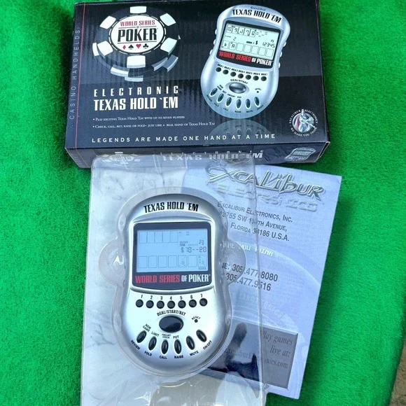 Excalibur World Series of‎ Poker Texas Hold 'Em Handheld Electronic Game.