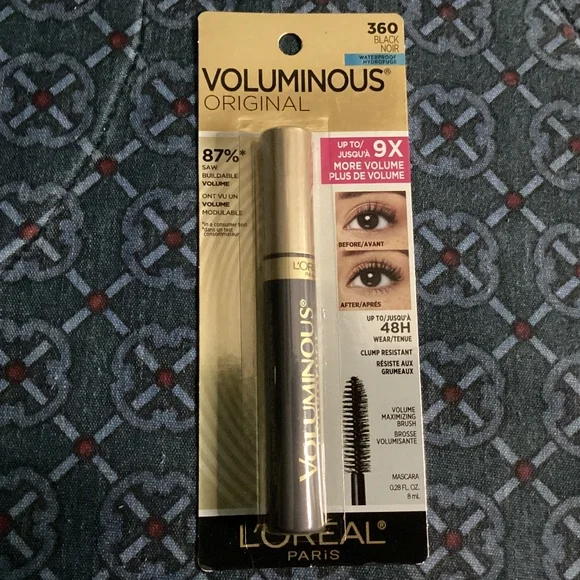 L’Oreal Voluminous Original Mascara for sale 360 Black 0.28 fl oz/8 ml New