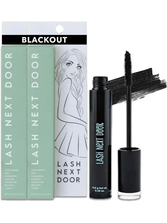 Water Resistant Blackout Mascara - Volume & Length, Smudge Proof, No Clump