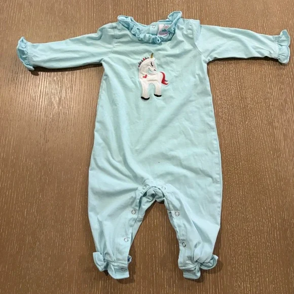 Stitchy Fish Baby 18 Months Unicorn Queen‎ Romper, Blue Onsie
