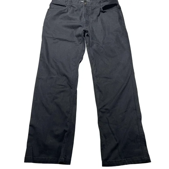 Wolverine FR Pants Mens 38x32 Black Canvas Flame Resistant Workwear Relaxed Fit