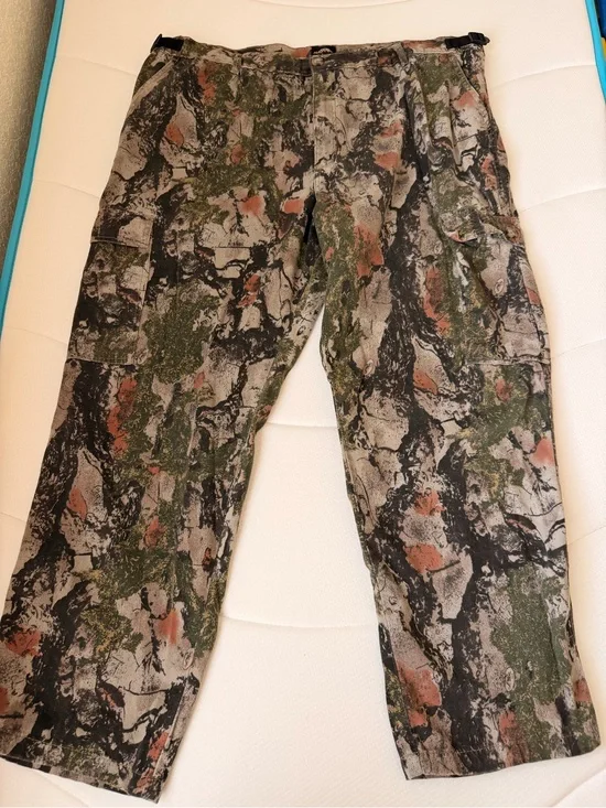 Natural Gear Men's Camouflage Cargo Pants XXL Camo Green/Black/Tan Hunting