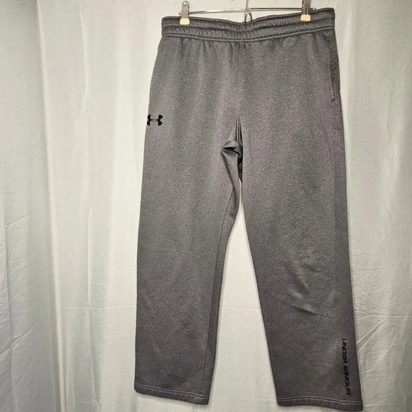 Under Armour Storm Sweatpants Mens Large Gray Loose Fit Fleece Joggers Straight