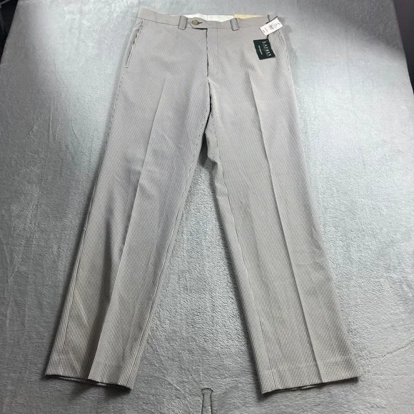 Lauren Ralph Lauren Mens Blue White Striped Suit Separate Pants 34W 32L New
