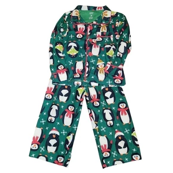 Carter’s size 3T Christmas themed pajama set long sleeve & pants