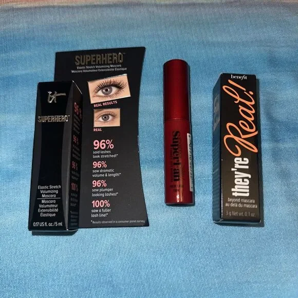 It Superhero, Benefit They’re Real, & SmashBox Mascaras- set of 3 premium minis