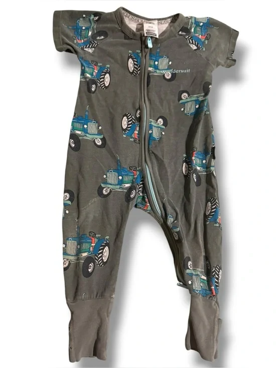 Bonds Wondersuit Tractor Zip-Up Romper 3–6 Months