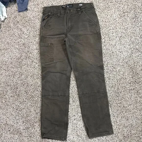 Ariat Men's Khaki and Green Trousers